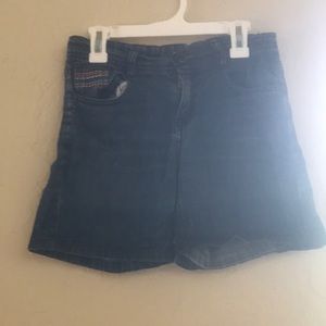 Kids denim shorts.
